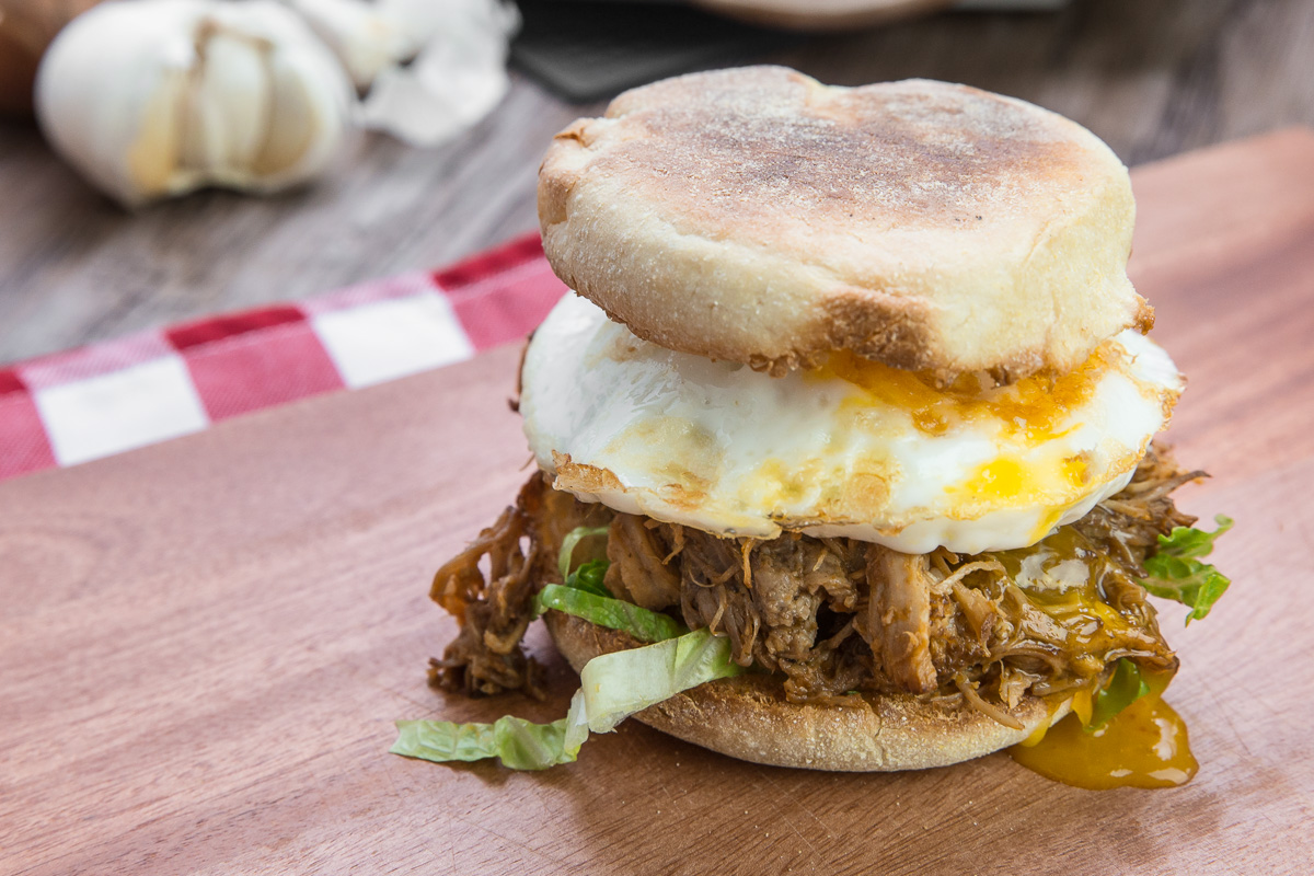 BBQ Pulled Pork Egg Muffin